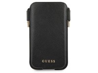 Bolsa Guess GUHCP12MSAPSBK 6.1" preta/preta Saffiano Bolsa Guess GUHCP12MSAPSBK 6.1" preta/preta Saffiano