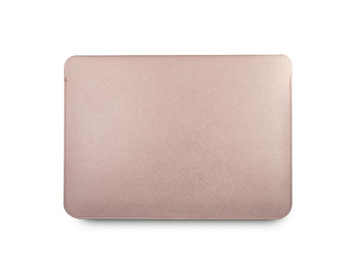 Funda Guess Saffiano Script para portátil de 13" - rosa