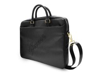 Bolsa Guess Saffiano Script para laptop de 16" - preta Bolsa Guess Saffiano Script para laptop de 16" - preta