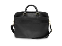 Bolsa Guess Saffiano Script para laptop de 16" - preta Bolsa Guess Saffiano Script para laptop de 16" - preta