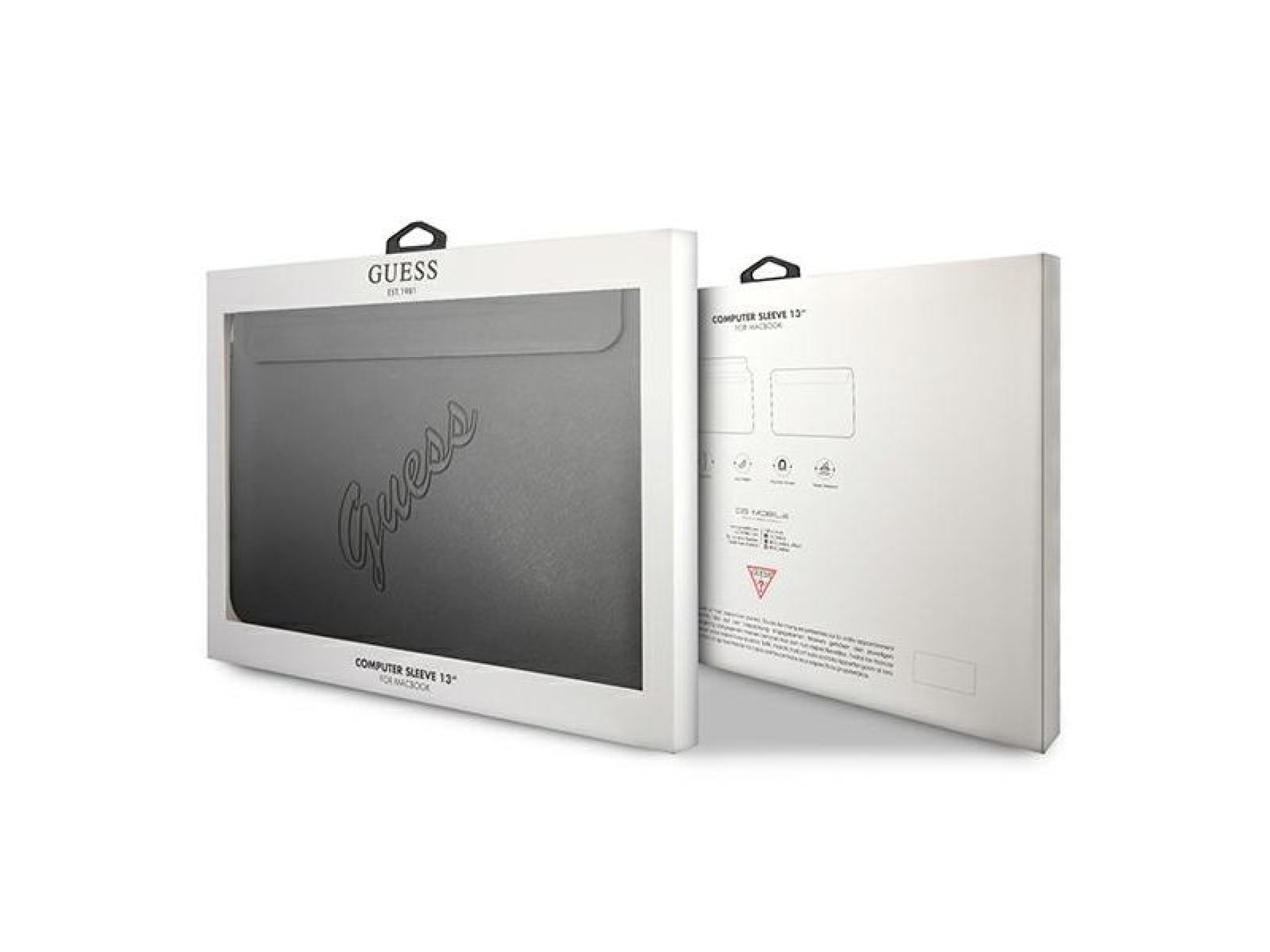 Capa Guess Saffiano Script para laptop de 13
