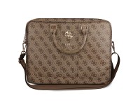 Mochila Guess 4G com logo grande para laptop de 16 polegadas - marrom