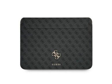 Capa Guess 4G com logo grande para laptop de 13" - cinza