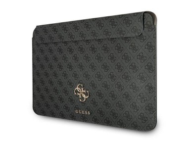 Capa Guess 4G com logo grande para laptop de 13" - cinza