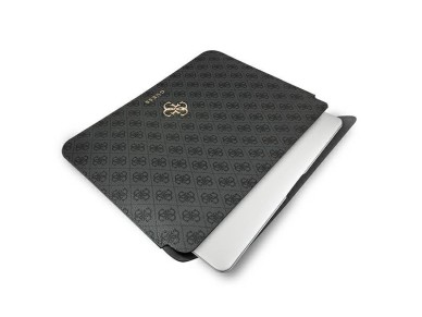 Capa Guess 4G com logo grande para laptop de 13" - cinza