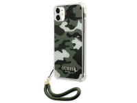 Guess GUHCN61KSARKA iPhone 11 6.1" / Xr verde/cáqui capa rígida Camo Collection Guess GUHCN61KSARKA iPhone 11 6.1" / Xr verde/cáqui capa rígida Camo Collection