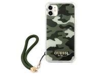 Guess GUHCN61KSARKA iPhone 11 6.1" / Xr verde/cáqui capa rígida Camo Collection Guess GUHCN61KSARKA iPhone 11 6.1" / Xr verde/cáqui capa rígida Camo Collection