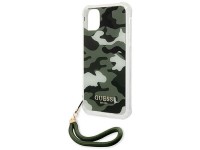 Guess GUHCN61KSARKA iPhone 11 6.1" / Xr verde/cáqui capa rígida Camo Collection Guess GUHCN61KSARKA iPhone 11 6.1" / Xr verde/cáqui capa rígida Camo Collection