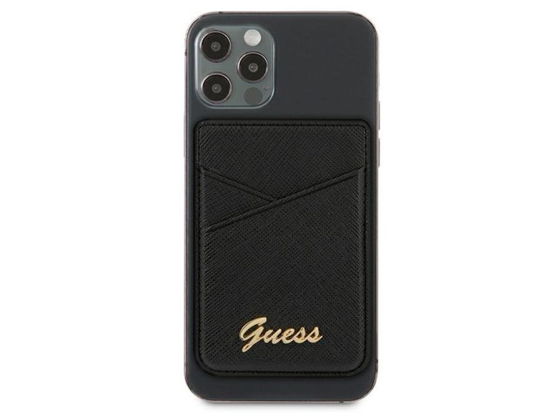 Cartera Guess Saffiano MagSafe - Negra