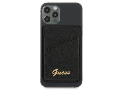 Guess Saffiano MagSafe Wallet - Black