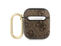 Funda para AirPods Guess GUA24GSMW marrón / marrón 4G Script Metal Collection Funda para AirPods Guess GUA24GSMW marrón / marrón 4G Script Metal Collection