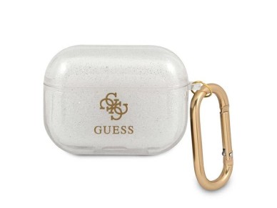 Capa transparente com glitter Guess GUAPUCG4GT para AirPods Pro