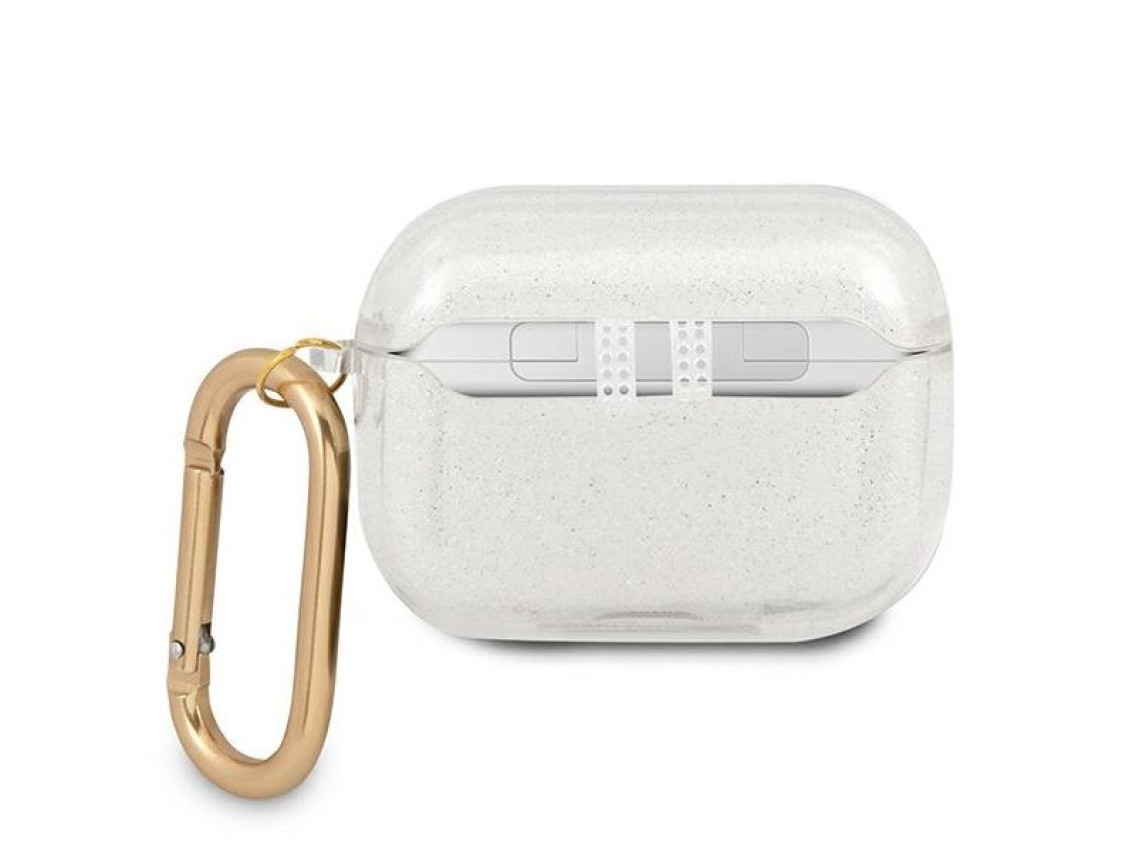 Capa transparente com glitter Guess GUAPUCG4GT para AirPods Pro