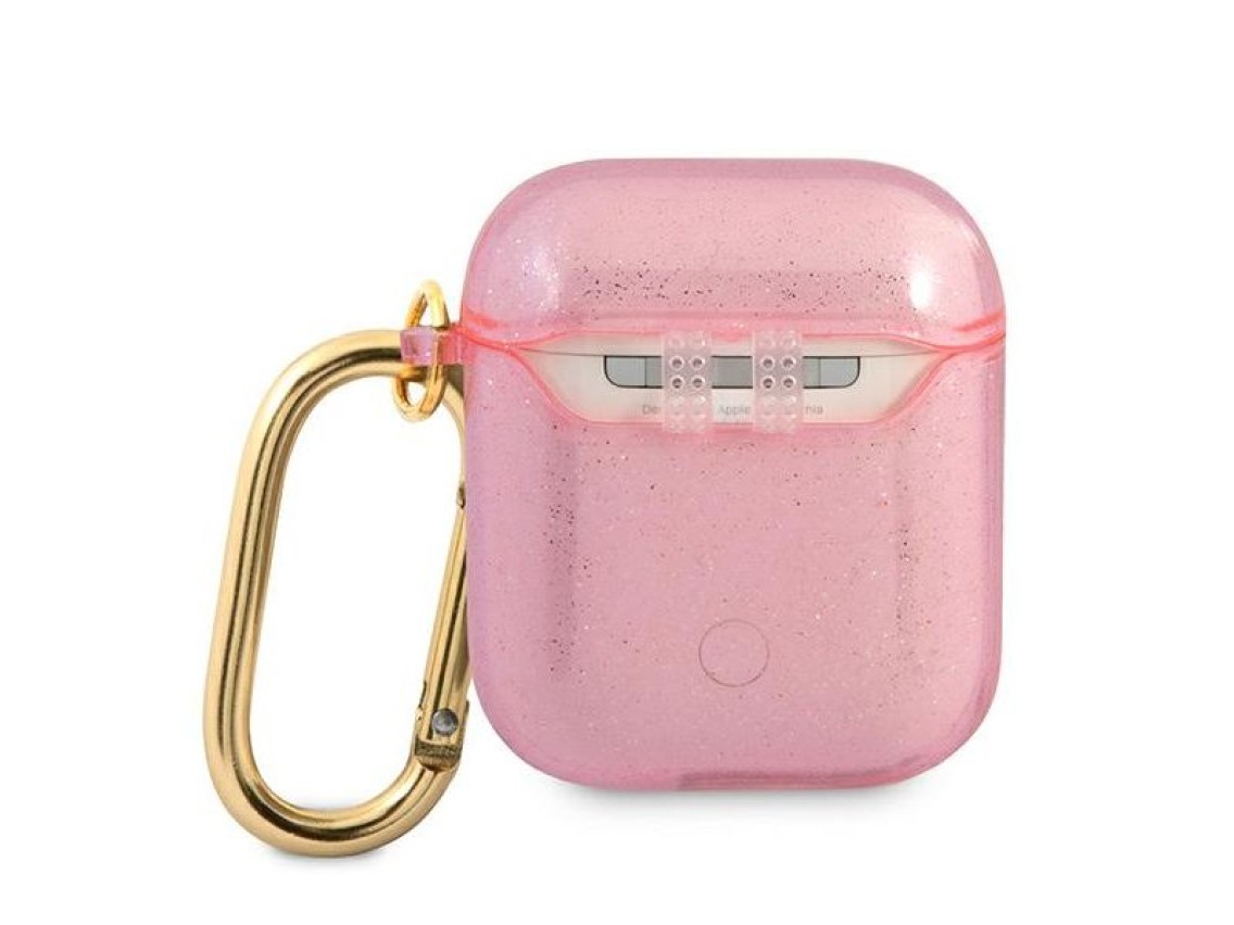 Capa para AirPods Guess GUA2UCG4GP rosa/coleção glitter rosa