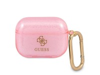 Capa para AirPods Pro Guess GUAPUCG4GP rosa/cole��o glitter rosa
