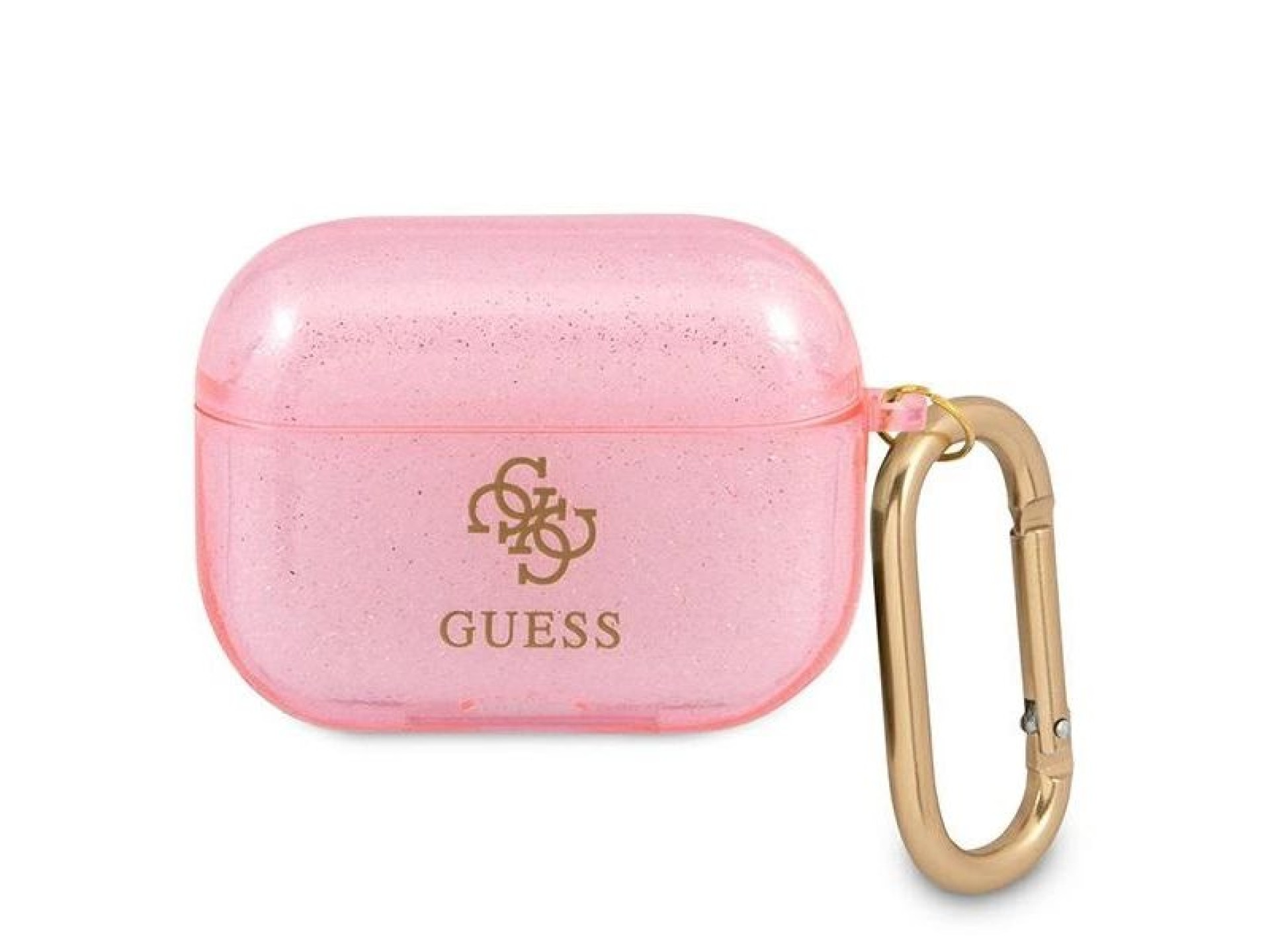 Capa para AirPods Pro Guess GUAPUCG4GP rosa/coleção glitter rosa