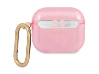 Capa para AirPods 3 Guess GUA3UCG4GP rosa/coleção glitter rosa Capa para AirPods 3 Guess GUA3UCG4GP rosa/coleção glitter rosa