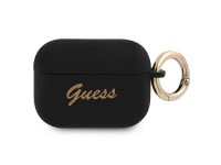 Guess GUAPSSSK AirPods Pro cover black/black Silicone Vintage Script Guess GUAPSSSK AirPods Pro cover black/black Silicone Vintage Script