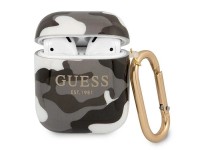 Funda para AirPods Guess GUA2UCAMG, color negro/negro, colección camuflaje. Funda para AirPods Guess GUA2UCAMG, color negro/negro, colección camuflaje.