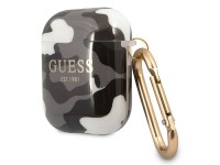 Funda para AirPods Guess GUA2UCAMG, color negro/negro, colección camuflaje. Funda para AirPods Guess GUA2UCAMG, color negro/negro, colección camuflaje.