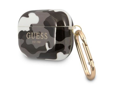 Guess GUAPUCAMG AirPods Pro cover black/black Camo Collection Guess GUAPUCAMG AirPods Pro cover black/black Camo Collection