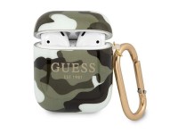 Capa para AirPods Guess GUA2UCAMA, coleção Camuflada verde/cáqui Capa para AirPods Guess GUA2UCAMA, coleção Camuflada verde/cáqui