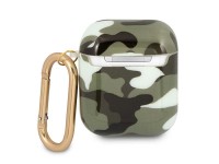 Capa para AirPods Guess GUA2UCAMA, coleção Camuflada verde/cáqui Capa para AirPods Guess GUA2UCAMA, coleção Camuflada verde/cáqui