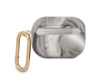 Capa para AirPods Pro Guess GUAPUNMK, coleção mármore preto/preto Capa para AirPods Pro Guess GUAPUNMK, coleção mármore preto/preto