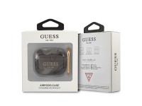 Capa para AirPods 3 Guess GUA3UNMK, coleção mármore preto/preto Capa para AirPods 3 Guess GUA3UNMK, coleção mármore preto/preto