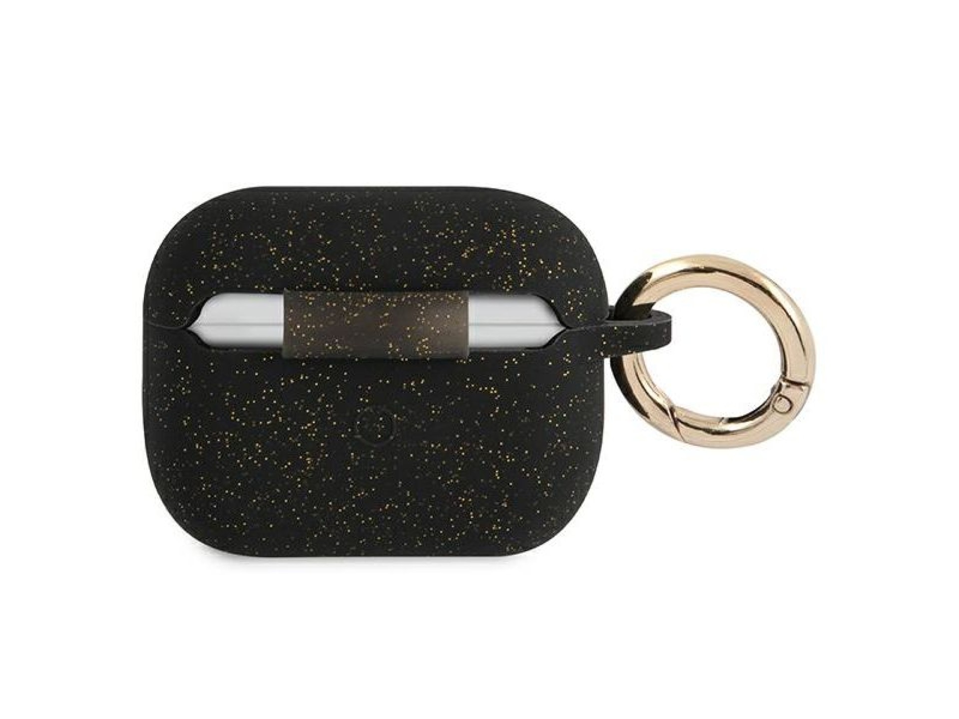 Capa de silicone com glitter da Guess para AirPods Pro - Preta