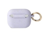 Capa Guess GUAPSGGEU para AirPods Pro, em silicone com glitter roxo. Capa Guess GUAPSGGEU para AirPods Pro, em silicone com glitter roxo.