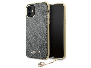 Guess GUHCN61GF4GGR iPhone 11 6.1" / Xr grey/gray hard case 4G Charms Collection Guess GUHCN61GF4GGR iPhone 11 6.1" / Xr grey/gray hard case 4G Charms Collection