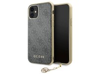 Guess GUHCN61GF4GGR iPhone 11 6.1" / Xr grey/gray hard case 4G Charms Collection Guess GUHCN61GF4GGR iPhone 11 6.1" / Xr grey/gray hard case 4G Charms Collection