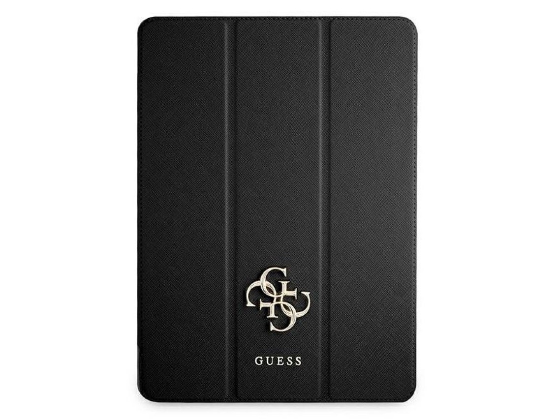 Capa Guess Saffiano Collection para iPad 12.9" 2021 - preta