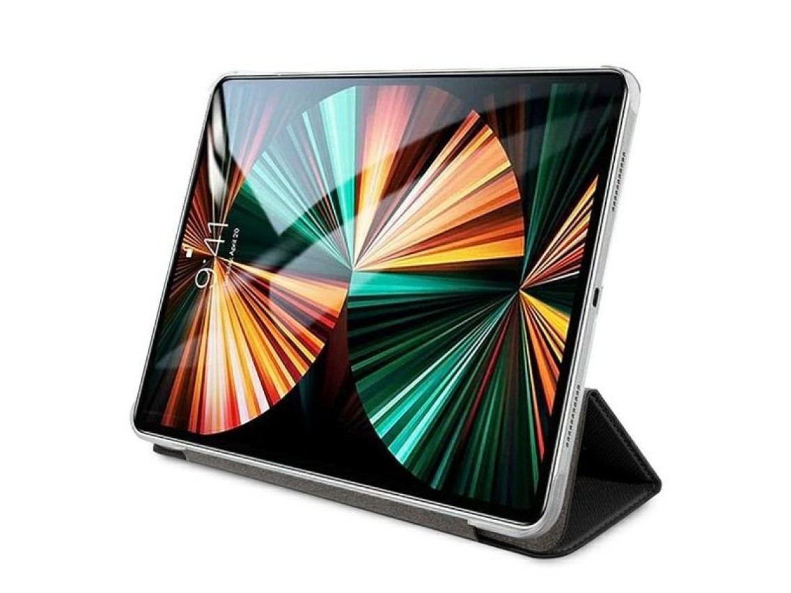 Capa Guess Saffiano Collection para iPad 12.9" 2021 - preta