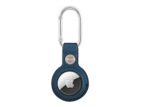 Guess Saffiano Vintage Script AirTag case - blue Guess Saffiano Vintage Script AirTag case - blue