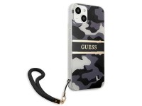 Guess GUHCP13MKCABBK iPhone 13 6.1" capa r�gida preta/preta com al�a camuflada
