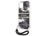 Guess GUHCP13MKCABBK iPhone 13 6.1" capa r�gida preta/preta com al�a camuflada