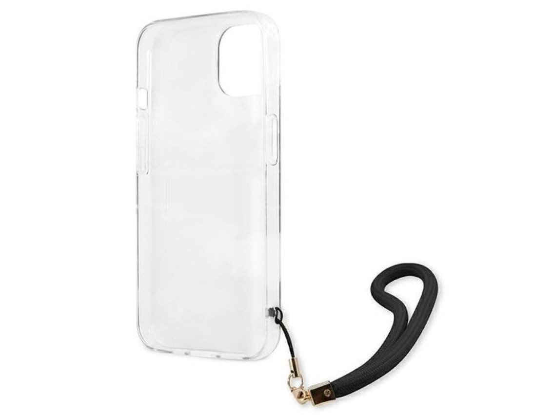 Guess GUHCP13MKCABBK iPhone 13 6.1" capa r�gida preta/preta com al�a camuflada