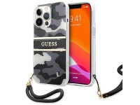 Guess GUHCP13XKCABBK iPhone 13 Pro Max 6.7" black/black hardcase Camo Strap Collection