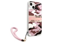 Guess GUHCP13MKCABPI iPhone 13 6.1" pink/pink hardcase Camo Strap Collection Guess GUHCP13MKCABPI iPhone 13 6.1" pink/pink hardcase Camo Strap Collection