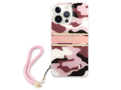 Guess GUHCP13XKCABPI iPhone 13 Pro Max 6.7" pink/pink hardcase Camo Strap Collection Guess GUHCP13XKCABPI iPhone 13 Pro Max 6.7" pink/pink hardcase Camo Strap Collection