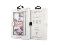 Guess GUHCP13XKCABPI iPhone 13 Pro Max 6.7" capa rígida rosa/rosa com alça camuflada Guess GUHCP13XKCABPI iPhone 13 Pro Max 6.7" capa rígida rosa/rosa com alça camuflada