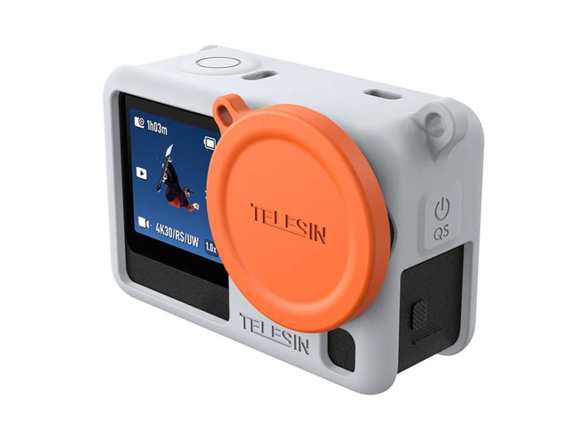 Telesin Silicone Protective Case for DJI Osmo Action 6 (Gray)