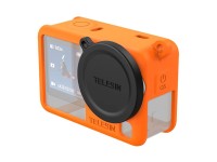 Capa protetora de silicone Telesin para DJI Osmo Action 6 (laranja) Capa protetora de silicone Telesin para DJI Osmo Action 6 (laranja)