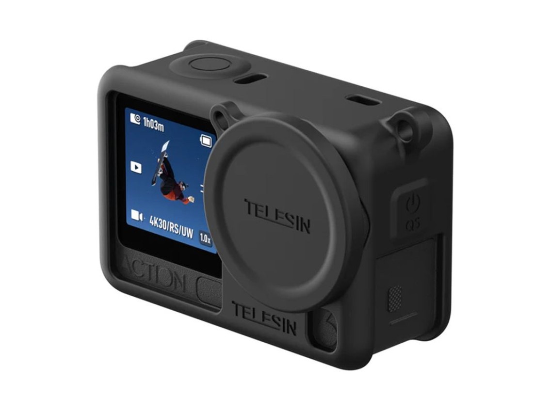 Telesin Silicone Protective Case for DJI Osmo Action 6 (Black)