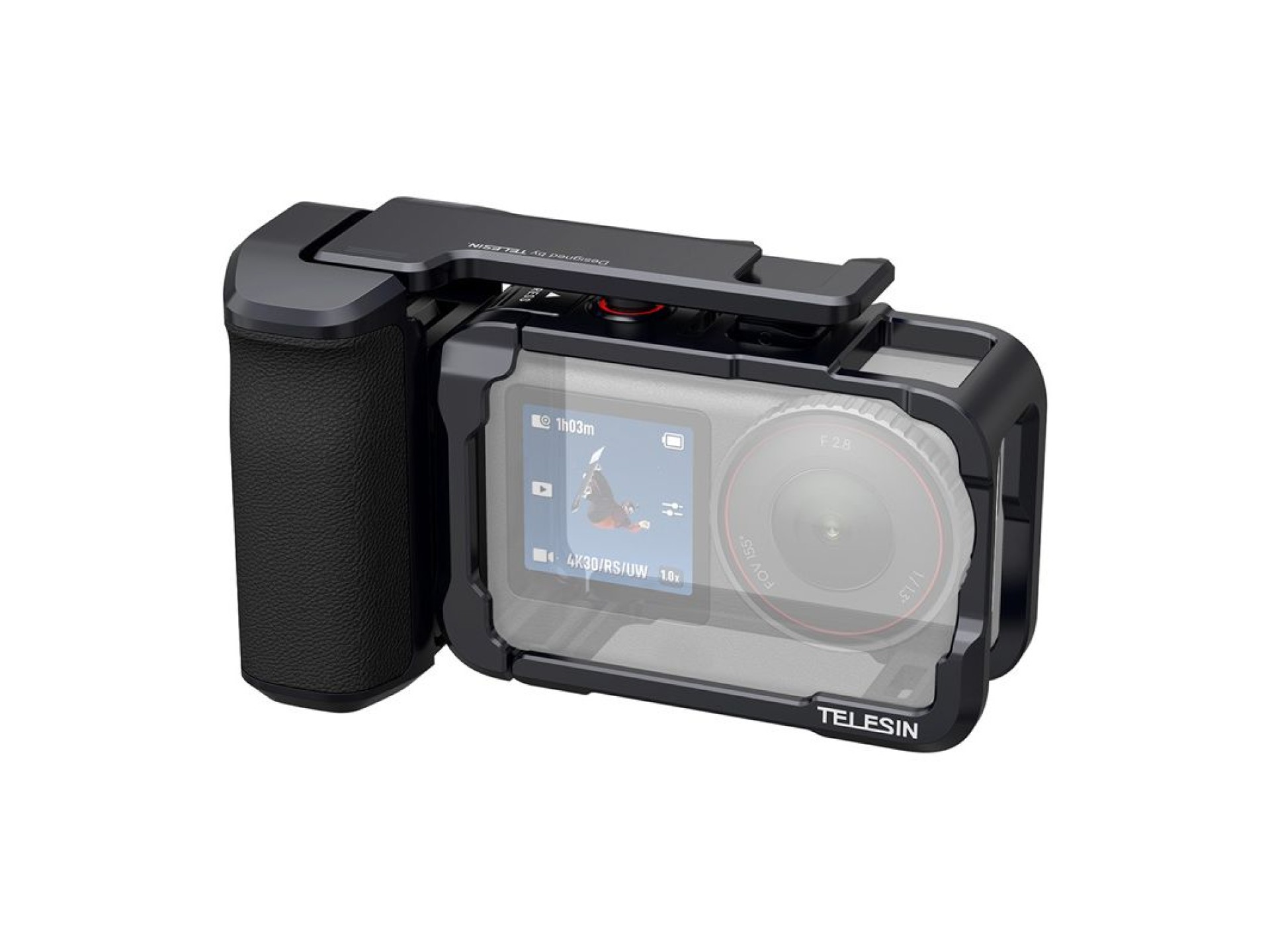 Estuche protector Telesin con asa para DJI Osmo Action 6