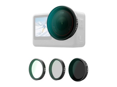 Telesin CPL/VND8/UV filter set for DJI Osmo Action 6 (3 pcs.).