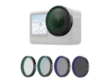 Juego de filtros Telesin CPL/ND8/ND16/ND32 para DJI Osmo Action 6 (4 unidades). Juego de filtros Telesin CPL/ND8/ND16/ND32 para DJI Osmo Action 6 (4 unidades).