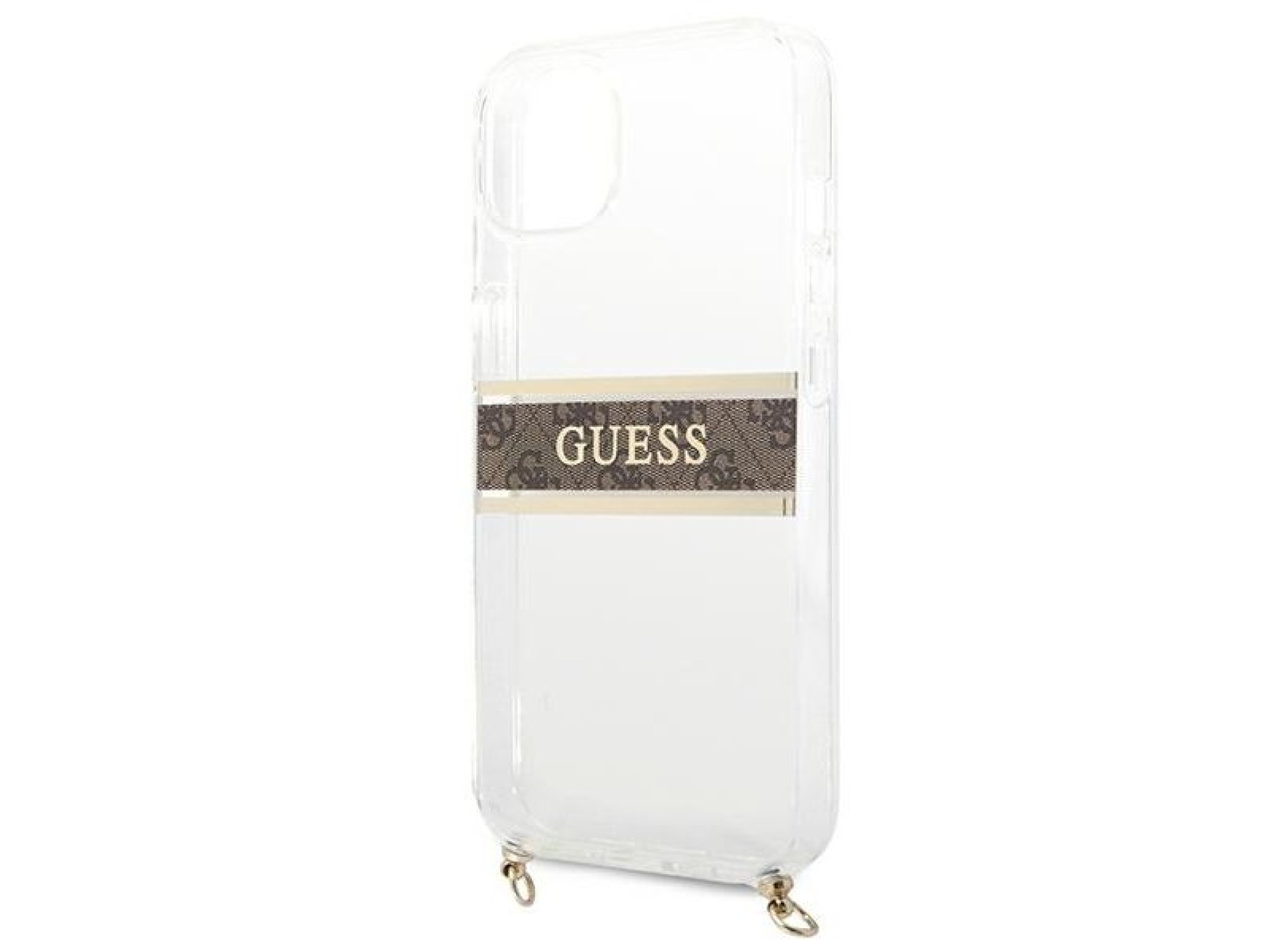 Funda rígida transparente Guess GUHCP13SKC4GBGO para iPhone 13 mini de 5,4